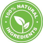 Natural ingredients seal used in the GutOptim listing artwork
