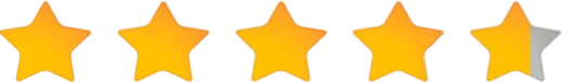 A five-star rating graphic used on the GutOptim sales page